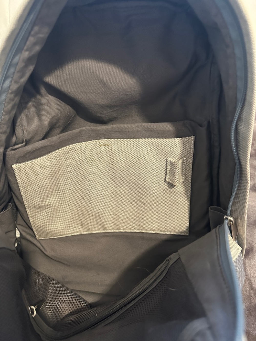 Skagen Two-Tone Gray Canvas Backpack - Picture 7 of 9